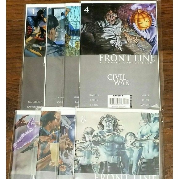CIVIL WAR Front Line #1-8 Marvel Comic set of 8 pop culture book 2006 - Picture 1 of 9
